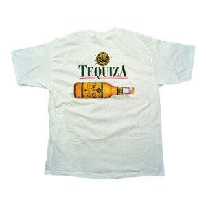 Vintage 90s Tequiza Anheuser-Busch Two Sided Graphic Promo Defunct Beer Shirt XL